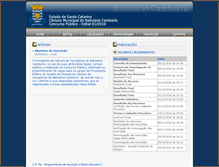 Tablet Screenshot of camarabalneario.fepese.org.br